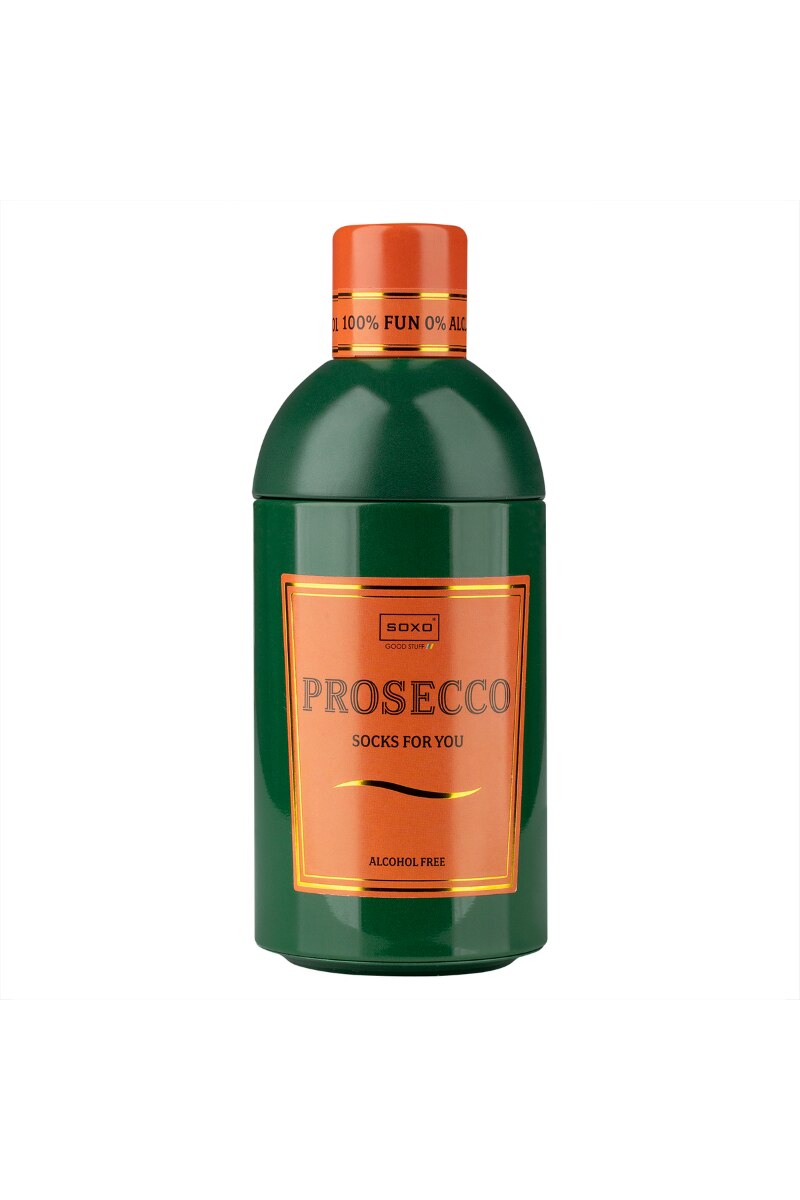 Дамски чорапи, Soxo, Cotton, Prosecco алкохол модел, Multicolor, 35-40 ...