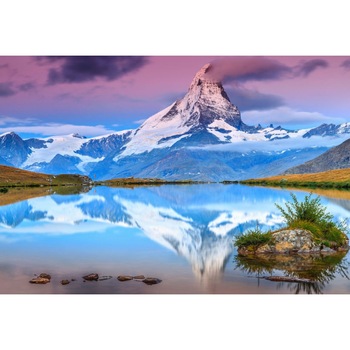 Panou decorativ din sticla antistropire 60x60cm - Lac alpin Panou decorativ din sticla antistropire 60x60cm - Lac alpin