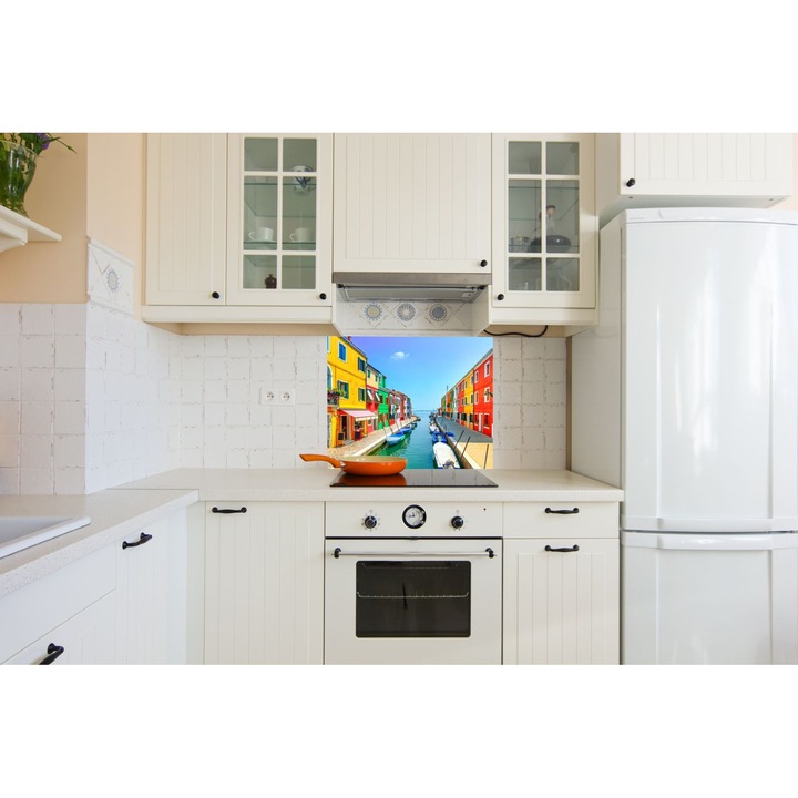 Panou decorativ din sticla antistropire 60x60cm - PEISAJ VENETIA