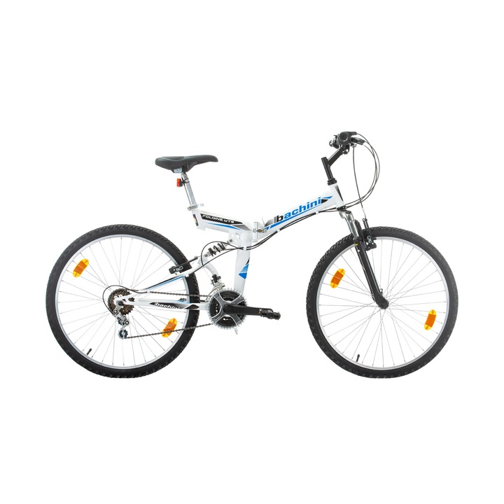 Bachini Folding Eco FSP Mountain Bike, összecsukható, 26", fehér/kék