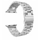 Curea metalica WatchBand™ Classic Steel, Compatibila cu Apple Watch 1/2/3/4/5/6/7/SE/Nike+ - 38/40/41 mm, Argintiu