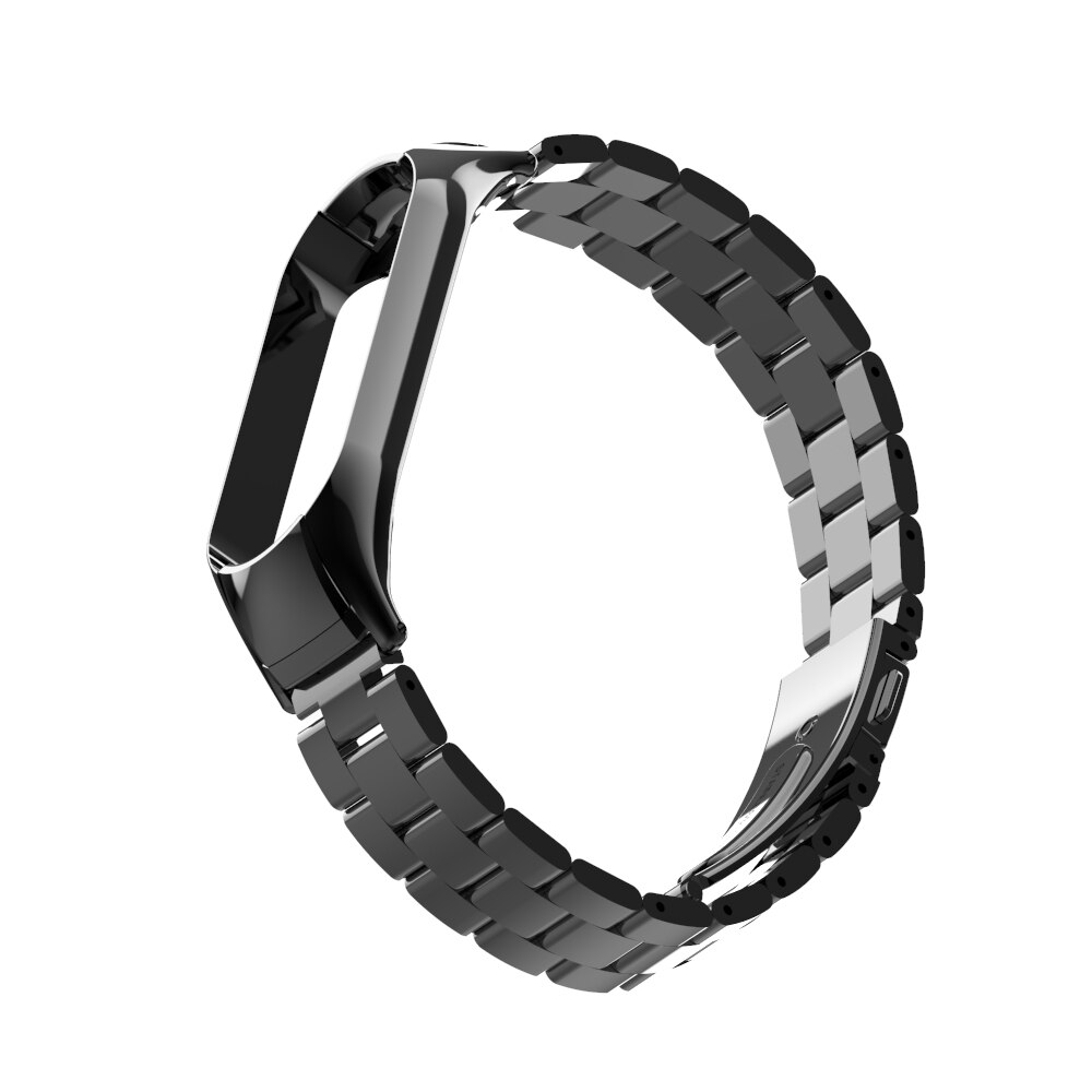 Метална каишка, Съвместима с Xiaomi Mi Band 5/6, Черен - eMAG.bg