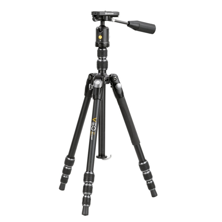 Trepied Vanguard VEO3T 204ABP, Aluminiu, Coloana reversibila, 140cm, cap Bila, pentru DSLR si Mirorless, Negru