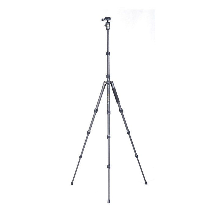 Статив Vanguard VEO3 GO 204AB, алуминий, реверсивна колона, 131 см, сферична глава, за DSLR и без огледало, черен
