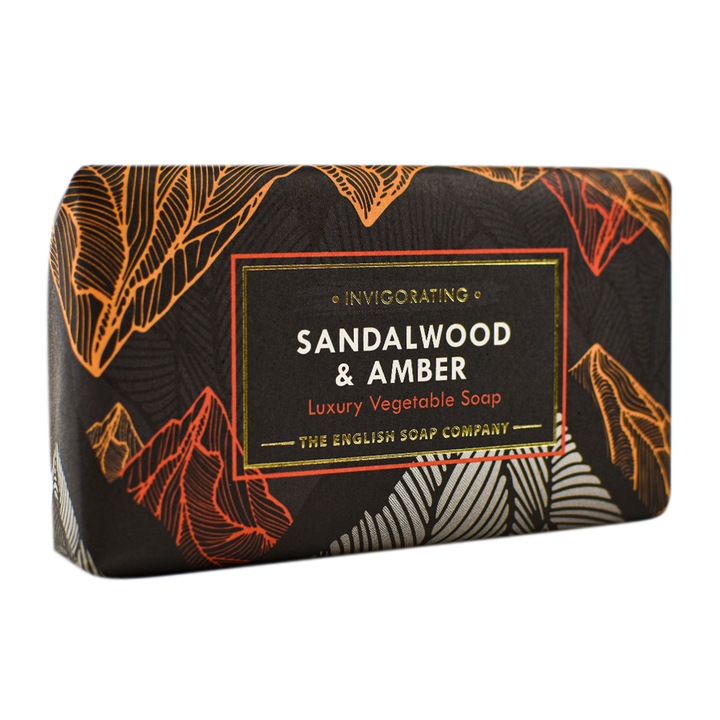 Сапун English Soap Company Сандалово дърво и Амбър, Серия Radiant, Растителен, 190гр
