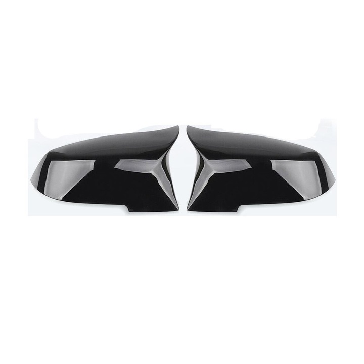 Set 2 Capace oglinda compatibile cu BMW seria 5 E60 2003-2010 Negru lucios