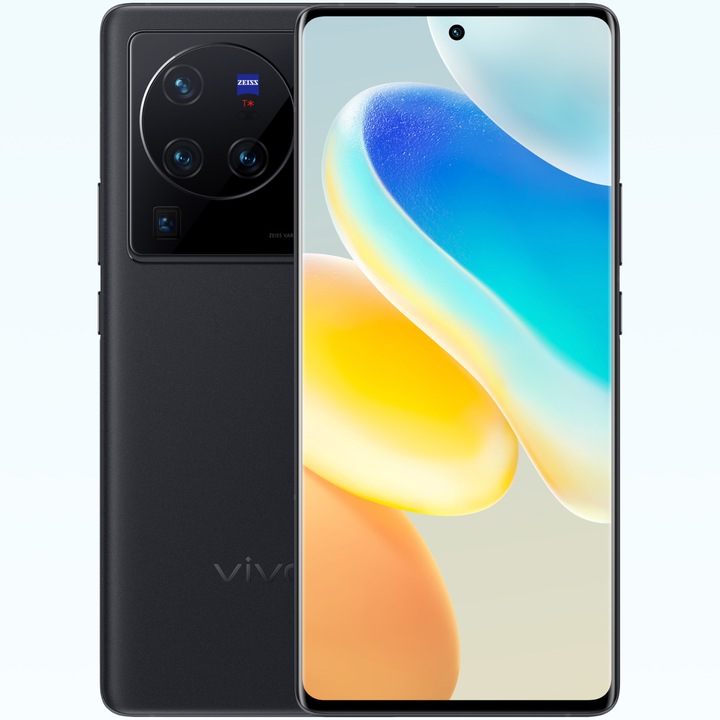 Telefon mobil Vivo X80 PRO, Dual SIM, 12GB RAM, 256GB, 5G, Cosmic Black