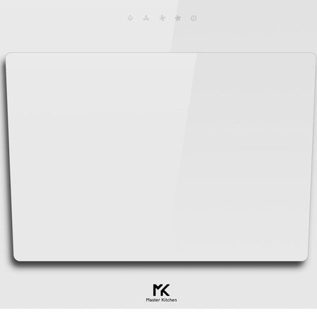 Hota incorporabila decorativa Master Kitchen MKHD V808-TouchWH, 800 m3/h, Clasa A, Control slide touch, 60 cm, Alb