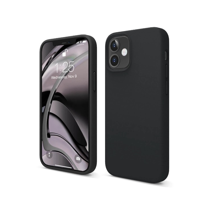 Husa de protectie pentru iPhone 11, Silicon, Black