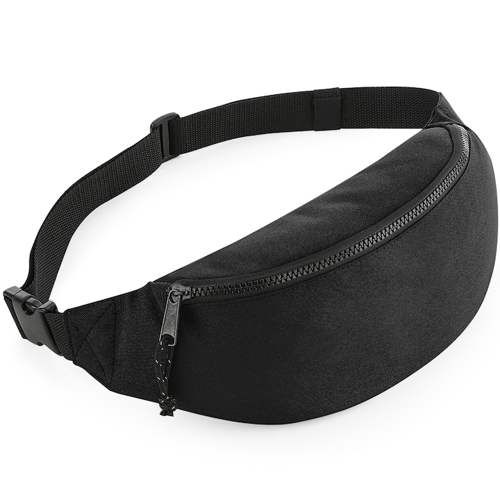 Borseta cu 2 compartimente, Negru, Marime universala, Unisex