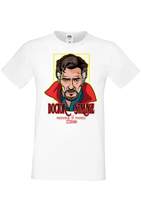 Férfi póló Doctor Strange Marvel Comics Avengers Bosszúállók Doctor Strange 002, Fehér