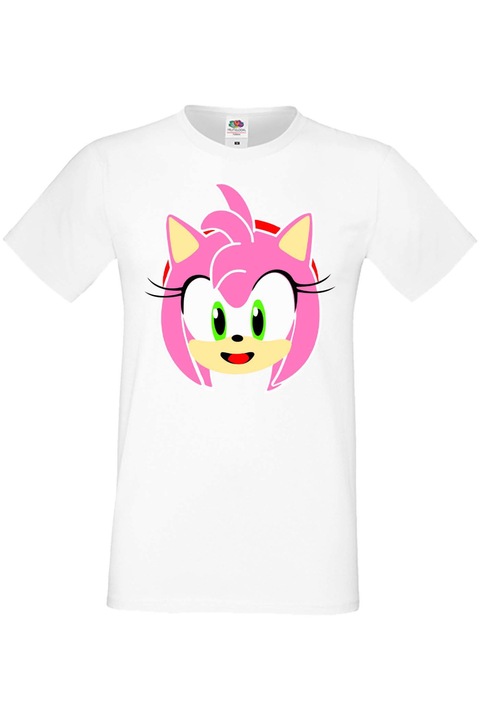 Férfi póló SEGA Sonic Tales Knuckles Sonic Amy, Fehér