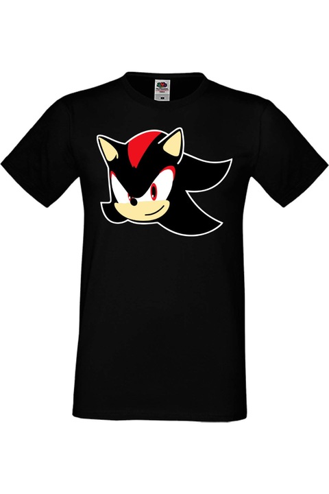 Férfi póló SEGA Sonic Tales Knuckles Sonic Shadow 001, Fekete