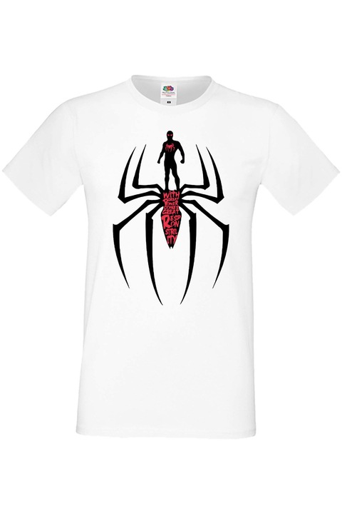 Férfi póló Spider-man Avengers Bosszúállók Spiderman 006, Fehér