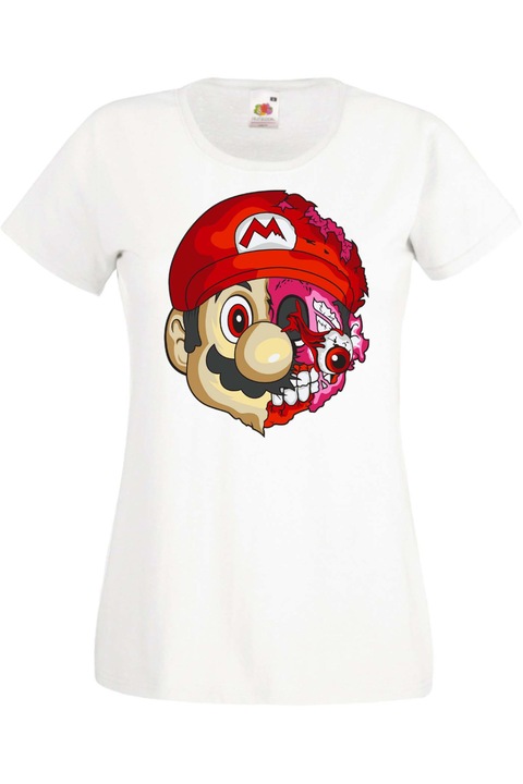 Дамска Тениска Подарък Super Mario Супер Марио Nintendo switch Mario Zombie 5