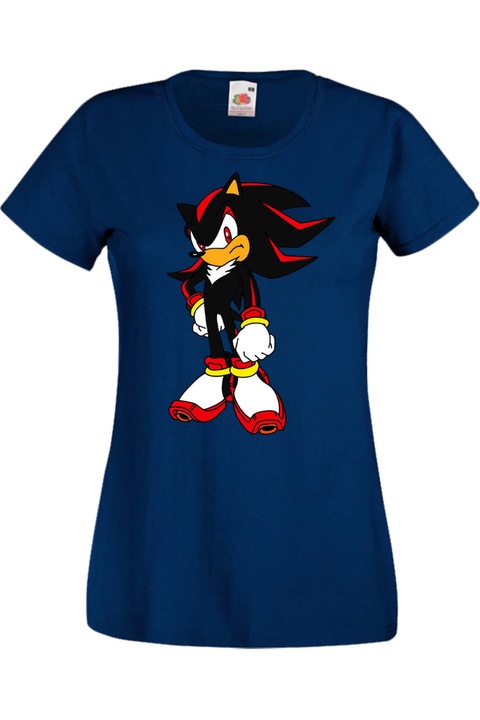 Női póló SEGA Sonic Tales Knuckles Tralala Sonic Shadow 002, Tengerészkék, XL