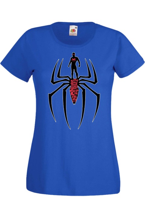 Női póló Spider-man Avengers Bosszúállók Spiderman 006, Kék