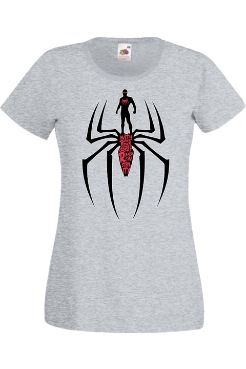 Női póló Spider-man Avengers Bosszúállók Spiderman 006, Szürke