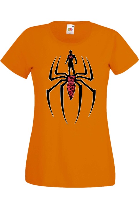 Női póló Spider-man Avengers Bosszúállók Spiderman 006, Narancssárga