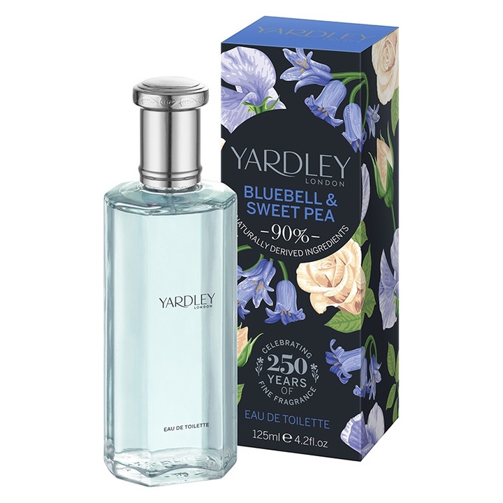 Yardley London Bluebell & Sweet Pea Eau de Toilette, 125 ml, nőknek