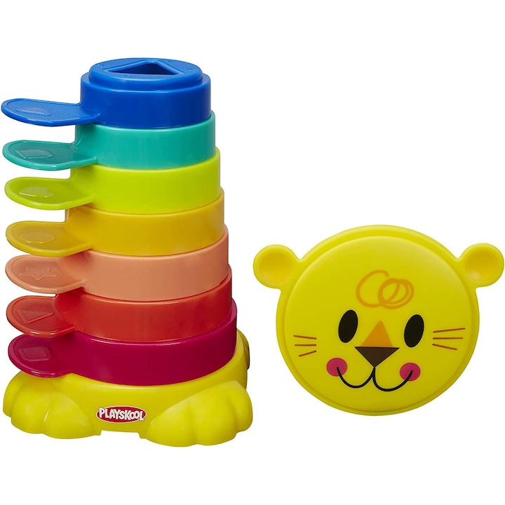 Играчка лъв Playskool, за бебета и малки деца, от 9 месеца, 7 части