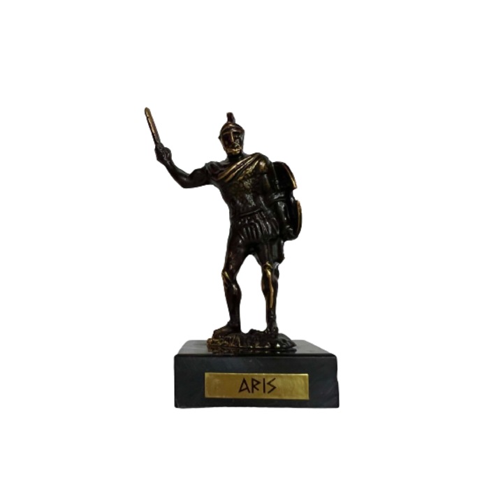 Статуетка Ahelos, Арис, Метална, Черна, 9 см