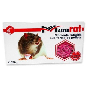 Momeala raticida bricheta Masterrat pellets 350 g Momeala raticida bricheta Masterrat pellets 350 g