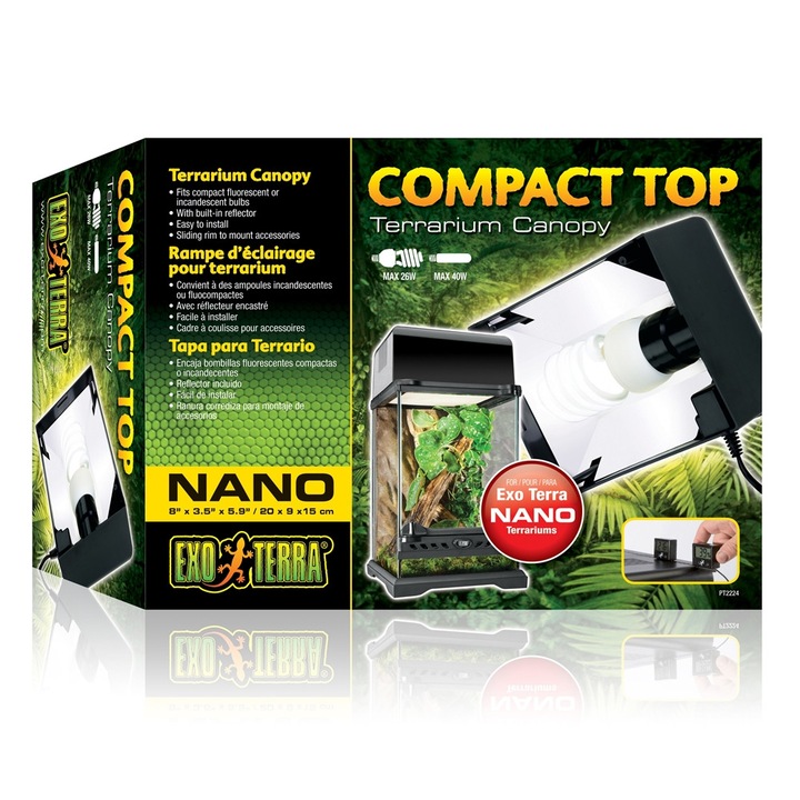 Осветително тяло с рефлектор за терариум Exo Terra Nano PT2224
