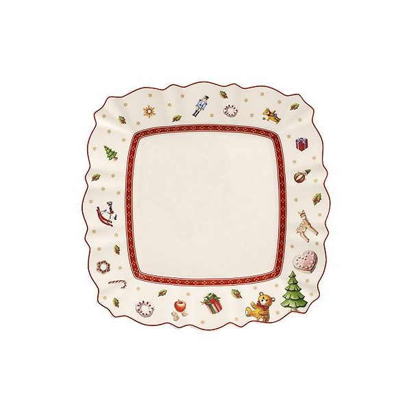Farfurie aperitiv Villeroy & Boch, Square Toy delight white