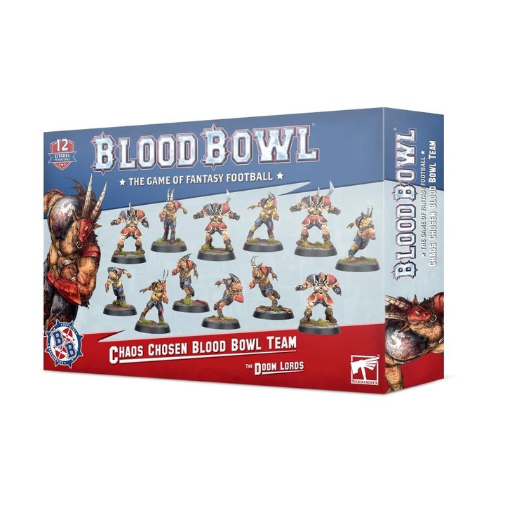 12 миниатюри Team Doom Lords Chaos Chosen, Games Workshop, Plastic, Blood Bowl