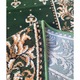Covor Lotos, Model Bisericesc, 15032, Verde, Rotund, 100x100 cm, 1800 gr/mp