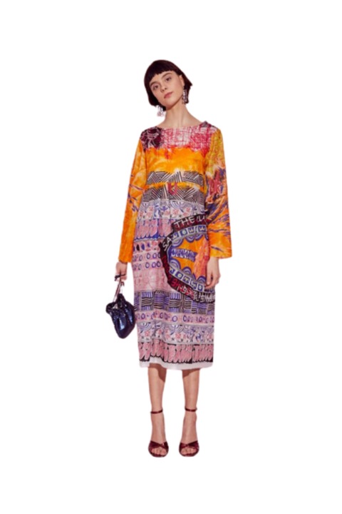 Rochie Kawala Surma, Bumbac, Multicolor, Marime universala