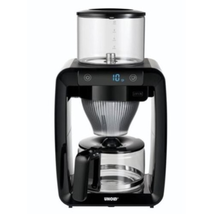 Cafetiera Krups Duothek Plus KM 8508, 1100W, 1L, 10 cesti, Oprire automata, Mentinere la cald, Anti-picurare Negru