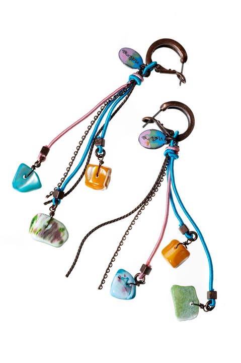 Обеци, Gloria Maris, Shell7463200 Multicolor, 9 см