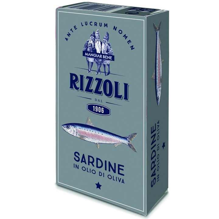 Sardine in ulei masline Gourmet, Rizzoli, 120g