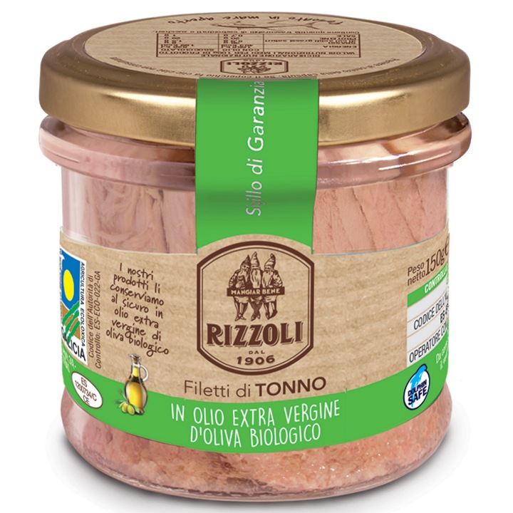 Ton in ulei masline Eco, Rizzoli, 150g