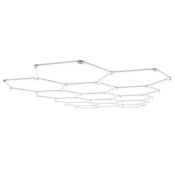 Aplica de tavan/perete 15 hexagoane 5996x2991mm 540W/ora, 56700lm, 50 000 ore, 6000K lumina rece, T10 Detailing, clasa energetica F