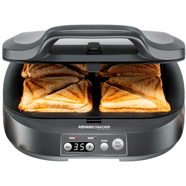 Aparat de facut sandwich, 1800W, Rommelsbacher, ST1800