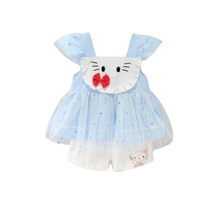 Costumas SuperBaby - Kitty, Fete, Maneca scurta, Multicolor