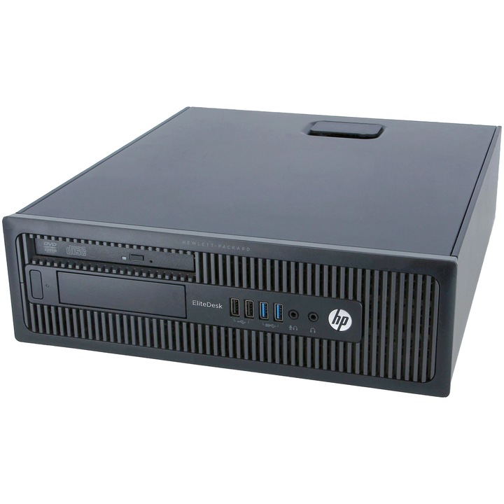 Desktop PC HP EliteDesk 800 G1 SFF cu procesor Intel Core i5-4570 pana la 3.60GHz, 8GB DDR3, 240GB SSD, Video Intel HD Graphics 4600, Unitate Optica DVD-RW