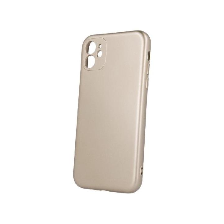 Силиконов кейс bSmart Silicone Metallic Cover, За iPhone 11 (6.1), Златист