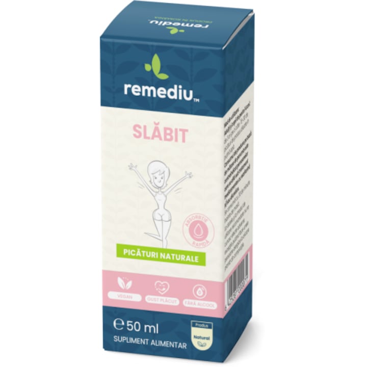 Picaturi naturale pentru slabit 50ml REMEDIU