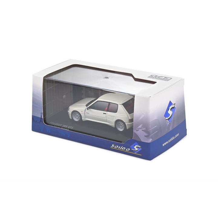 Peugeot 205 Dimma fehér autómodell, 1:43 Solido