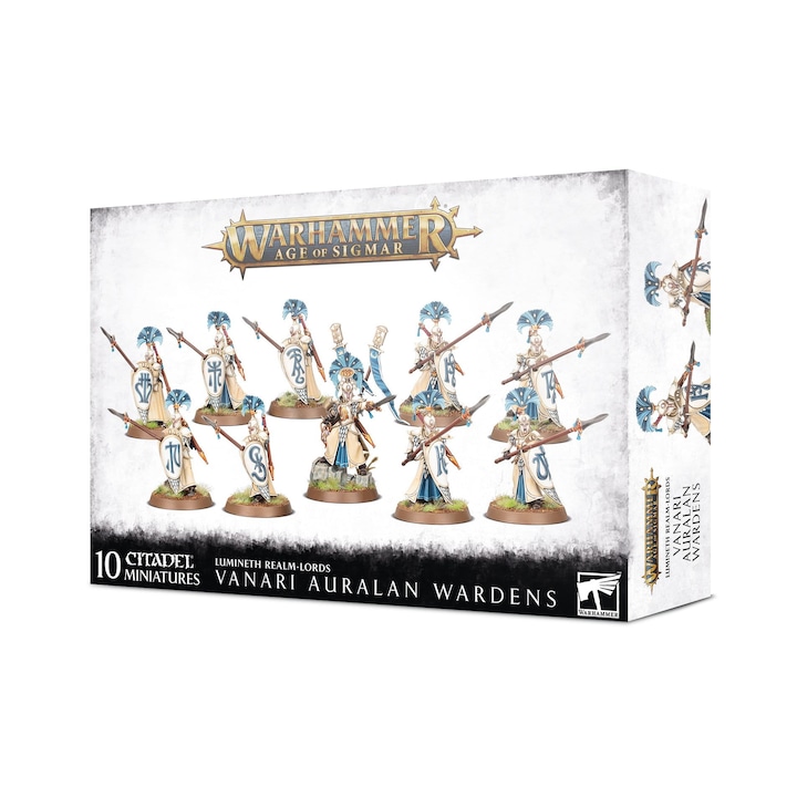 10 Miniaturi Vanari Auralan Wardens Lumineth Realm Lords, Games Workshop, Warhammer Age of Sigmar
