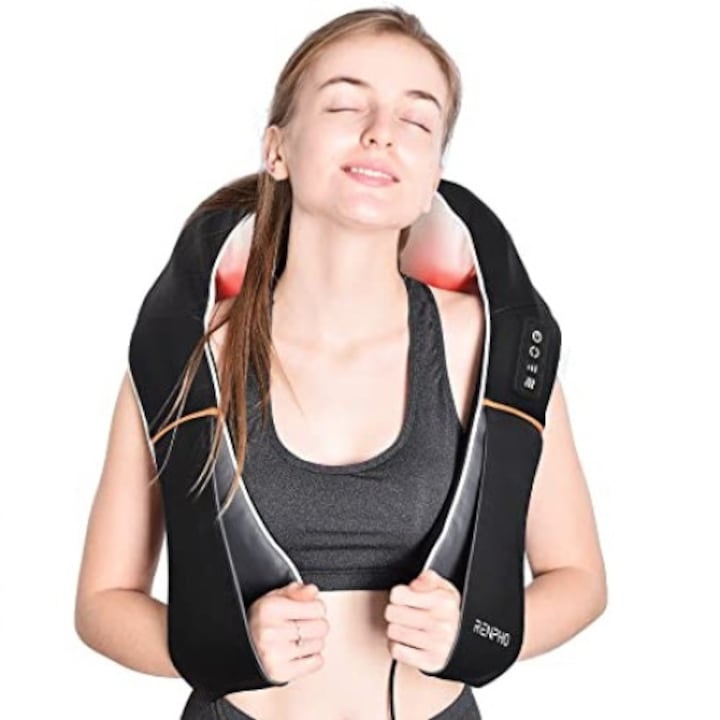 Aparat Profesional masaj, RENPHO, zona cervicala, spate, picioare, maini, masaj Shiatsu 3D pentru tesuturi adanci