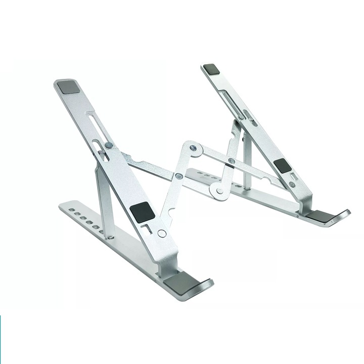 Suport pentru laptop AlianX, Pliabil, Gri