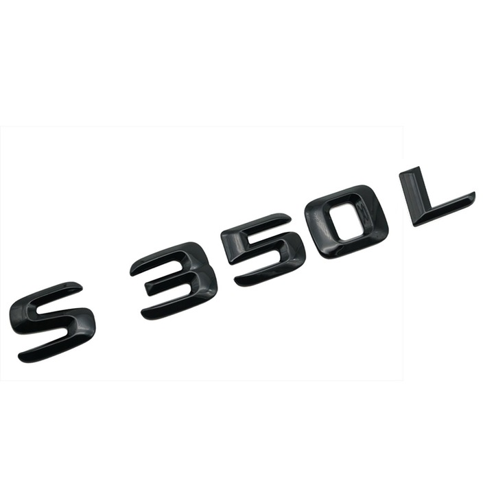 S 350L fekete embléma, hátsó Mercedes csomagtartóhoz