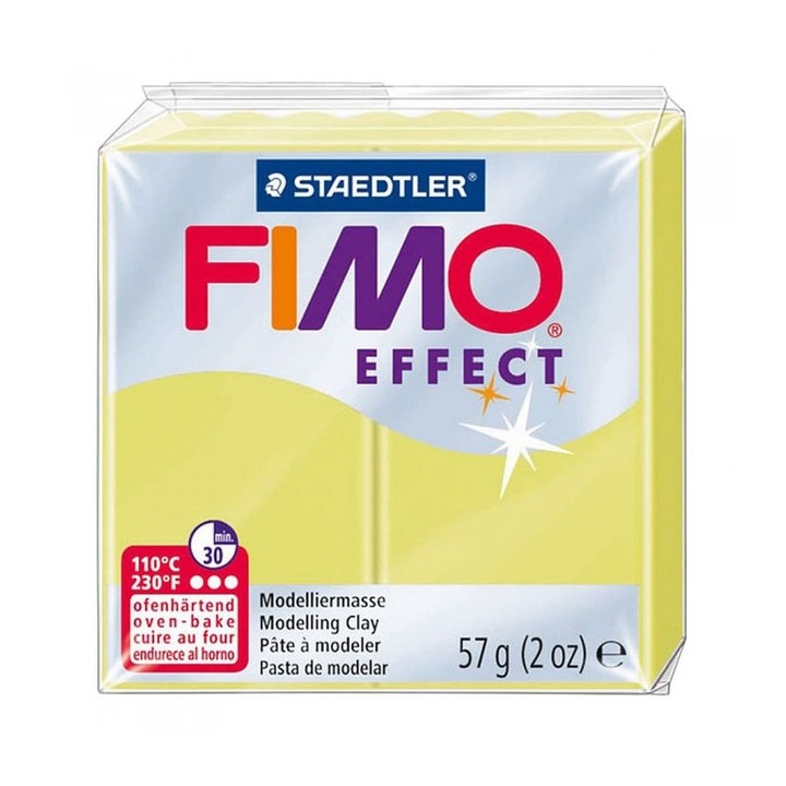 Pasta polimerica FIMO Effect 57g Galben citrin