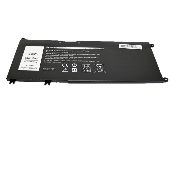 Baterie laptop premium Li-Polymer pentru Dell Inspiron 17 7000 7779 7773 7786 7778 15 7577 Latitude 3590 3580 3490 3380 G3 3579 3779 G5 5587 G7 7588 33YDH, 3600 mAh, 4 celule, Negru