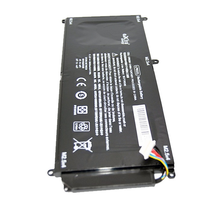 Prémium lítium-polimer laptop akkumulátor HP Envy 15-ae000 15-ae100 M6-P113Dx M6-P sorozathoz LP03048XL HSTNN-DB6X HSTNN-DB7C HSTNN-UB6R LP03XL, 3600 Cell mAh, Fekete 3